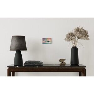 Pastel whale HD metal wall art print 4 x 6 inches